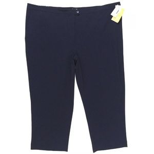 Navy Blue / Black Dress Pants Plus Size 34W Petite